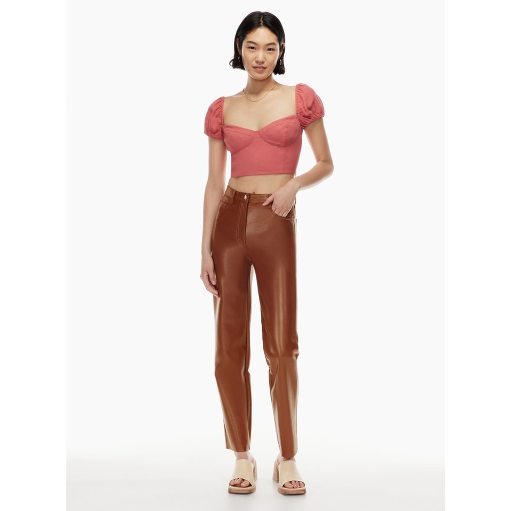 Aritzia Wilfred Melina Pants Cognac - Picture 3 of 6